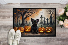 Affenpinscher Spooky Halloween Doormat