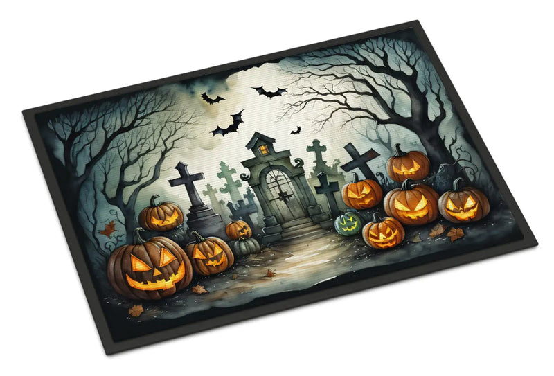 Graveyard Spooky Halloween Doormat