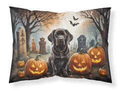 Chocolate Labrador Retriever Spooky Halloween Standard Pillowcase