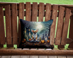 Chihuahua Spooky Halloween Throw Pillow