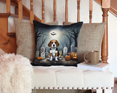 Beagle Spooky Halloween Throw Pillow