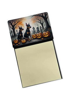 Doberman Pinscher Spooky Halloween Sticky Note Holder