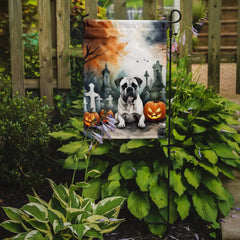 Boxer Spooky Halloween Garden Flag