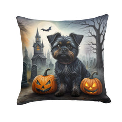 Affenpinscher Spooky Halloween Throw Pillow