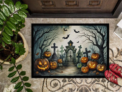 Graveyard Spooky Halloween Doormat