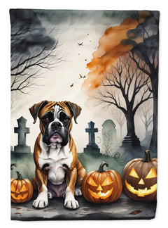 Boxer Spooky Halloween Garden Flag