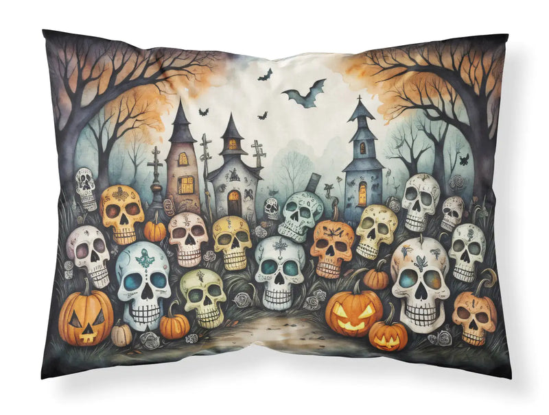 Calaveras Sugar Skulls Spooky Halloween Standard Pillowcase