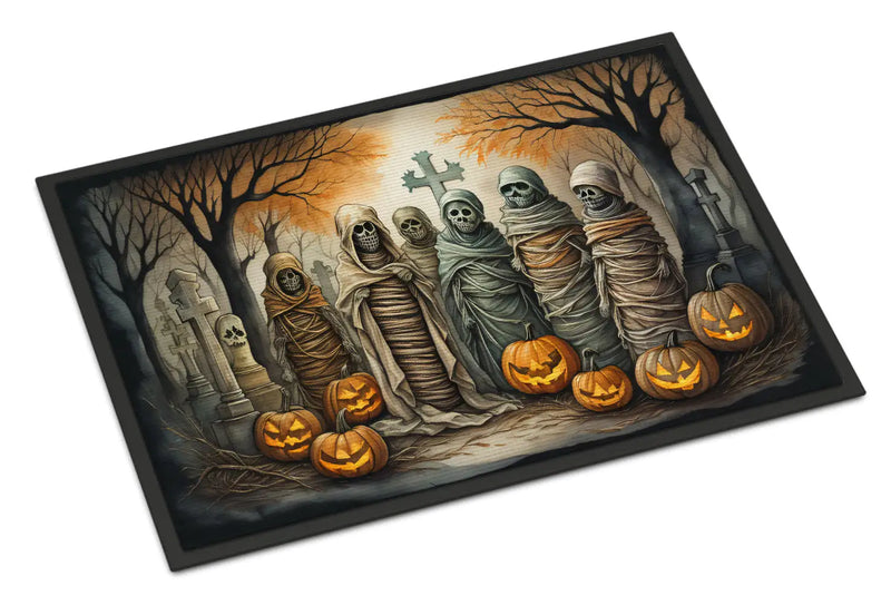 Mummies Spooky Halloween Doormat