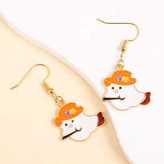 Cute Enamel Halloween Dangle Earrings