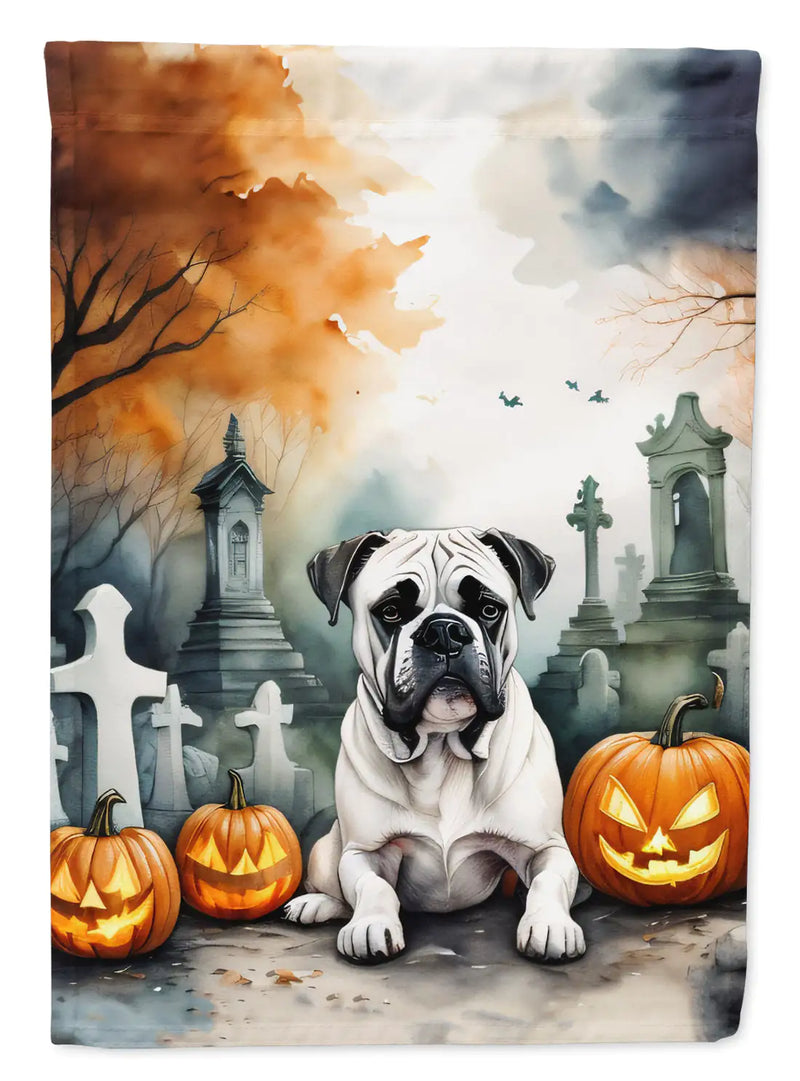 Boxer Spooky Halloween Garden Flag