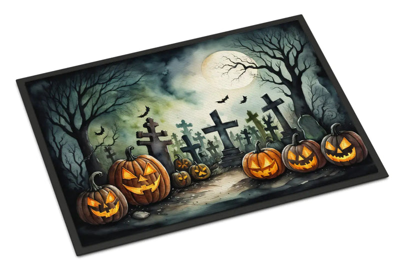 Graveyard Spooky Halloween Doormat