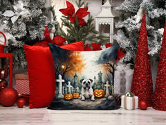 Boxer Spooky Halloween Throw Pillow