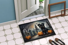 Affenpinscher Spooky Halloween Doormat